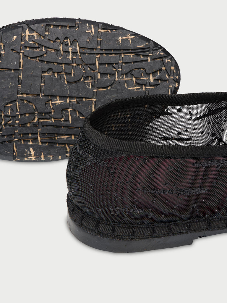 Celie Glitter Mesh Black