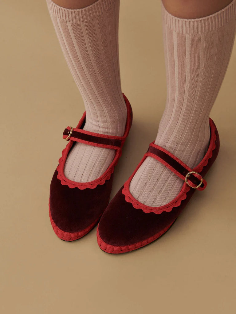Flabelus x La Coqueta Kids Burgundy