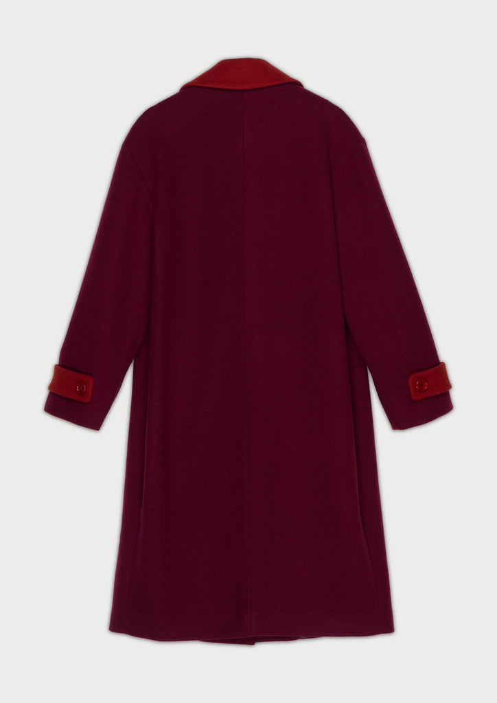 The duchess coat burgundy