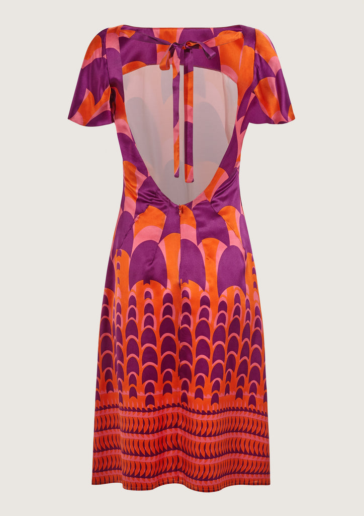 Jean Swim Orange Dress