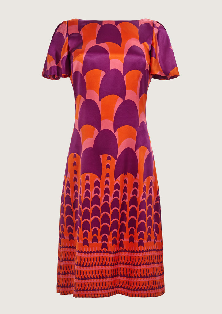 Jean Swim Orange Dress