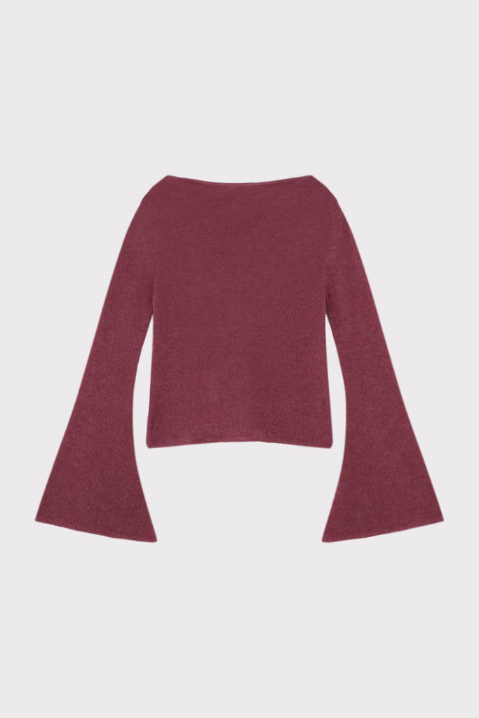 Ruby Hug Top Burgundy
