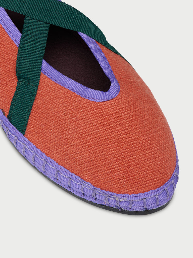 Ribbon Linen Teja & Green