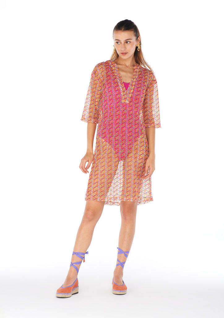 Shan Yu Multicolor Kaftan
